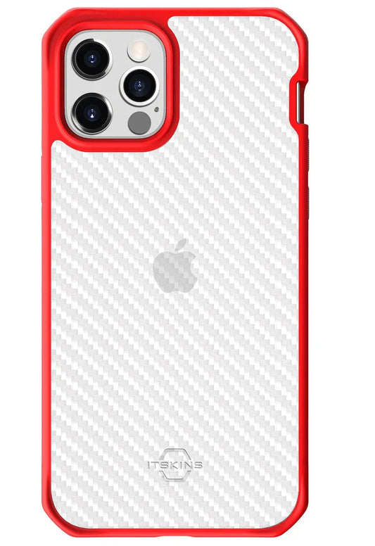 iPhone 12 & 12 Pro Itskins Hybrid Tek Case - Red