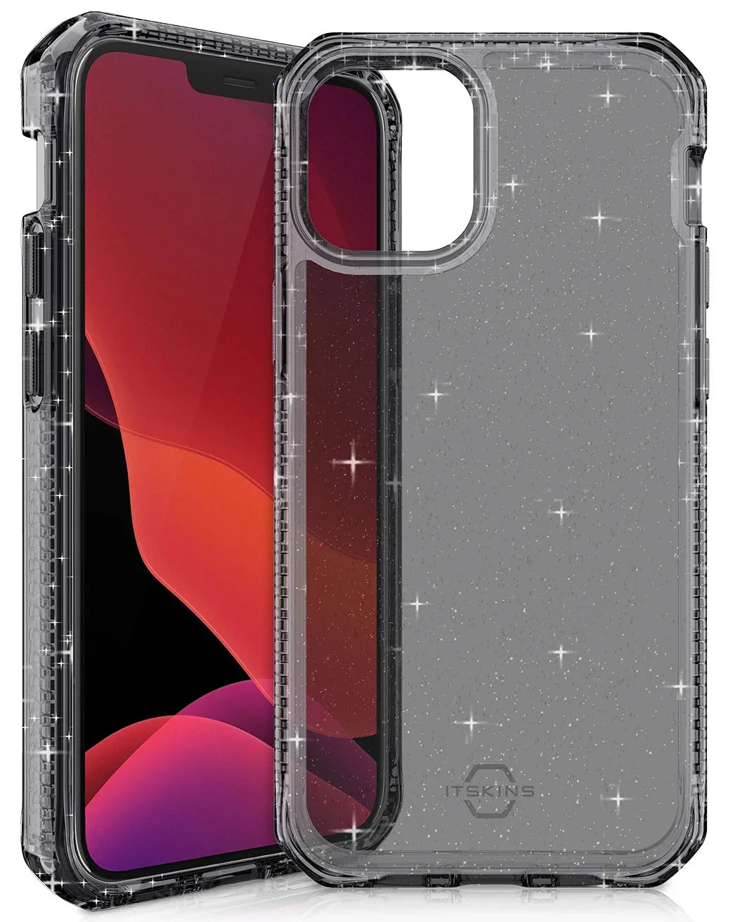 iPhone 12 & 12 Pro Itskins Hybrid Spark Case - Smoke