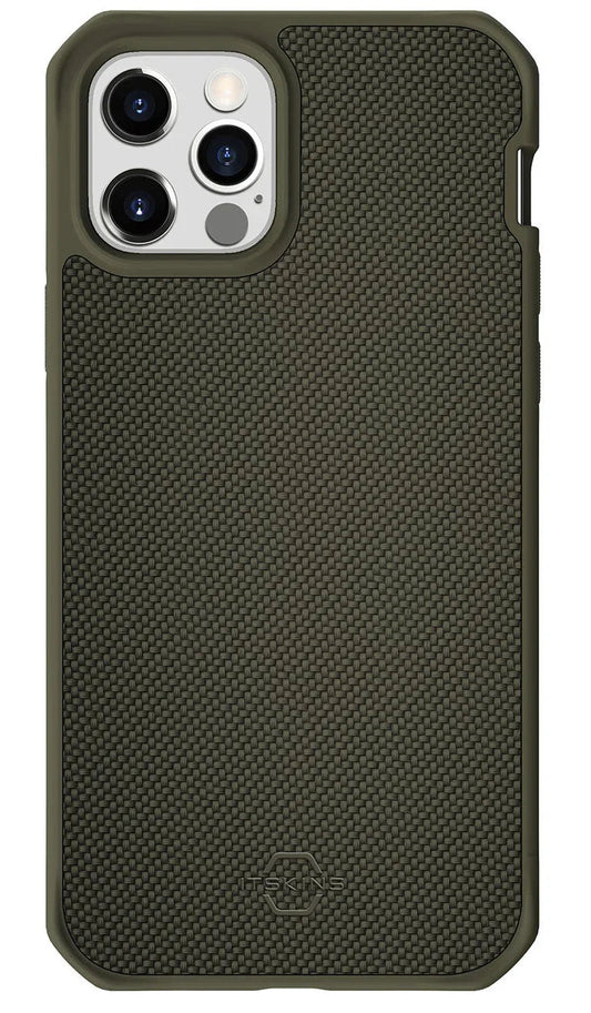 iPhone 12 & 12 Pro Itskins Hybrid Ballistic Magsafe Case -Khaki