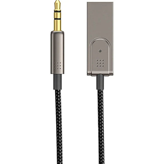 Wiwu Yp04 Car Wireless Audio Cable For Car Speaker Bluetooth Connectivity - Black