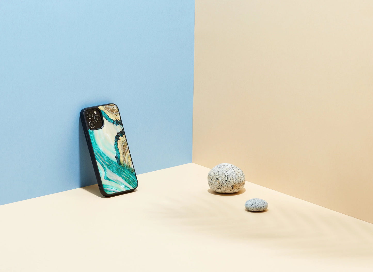 iPhone 12 Pro Max Ikins Case - Aqua Agate