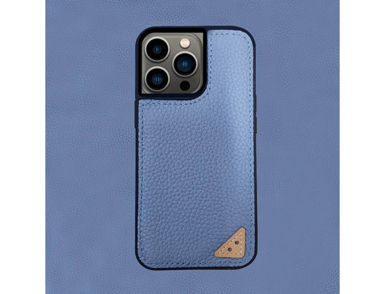 iPhone 13 Pro Melkco Ingenuity Premium Leather Cover - Grey