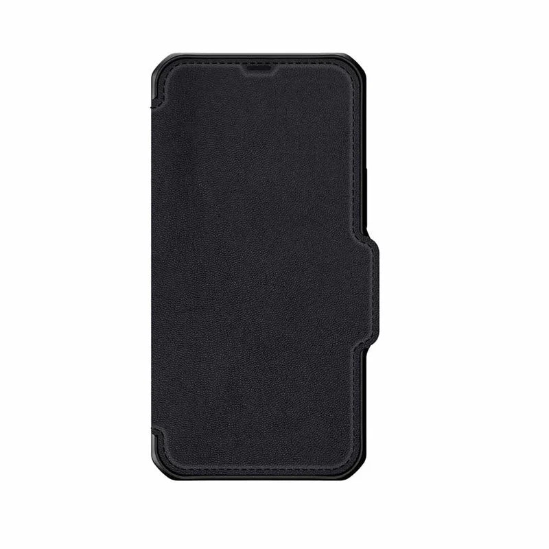 iPhone 12 & 12 Pro Itskins Hybrid Folio Leather Cover - Black