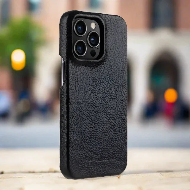 iPhone 13 Pro Melkco Premium Leather Cover - Orange