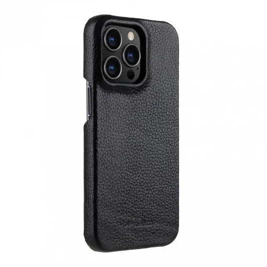 iPhone 13 Pro Max Melkco Premium Leather Cover - Black