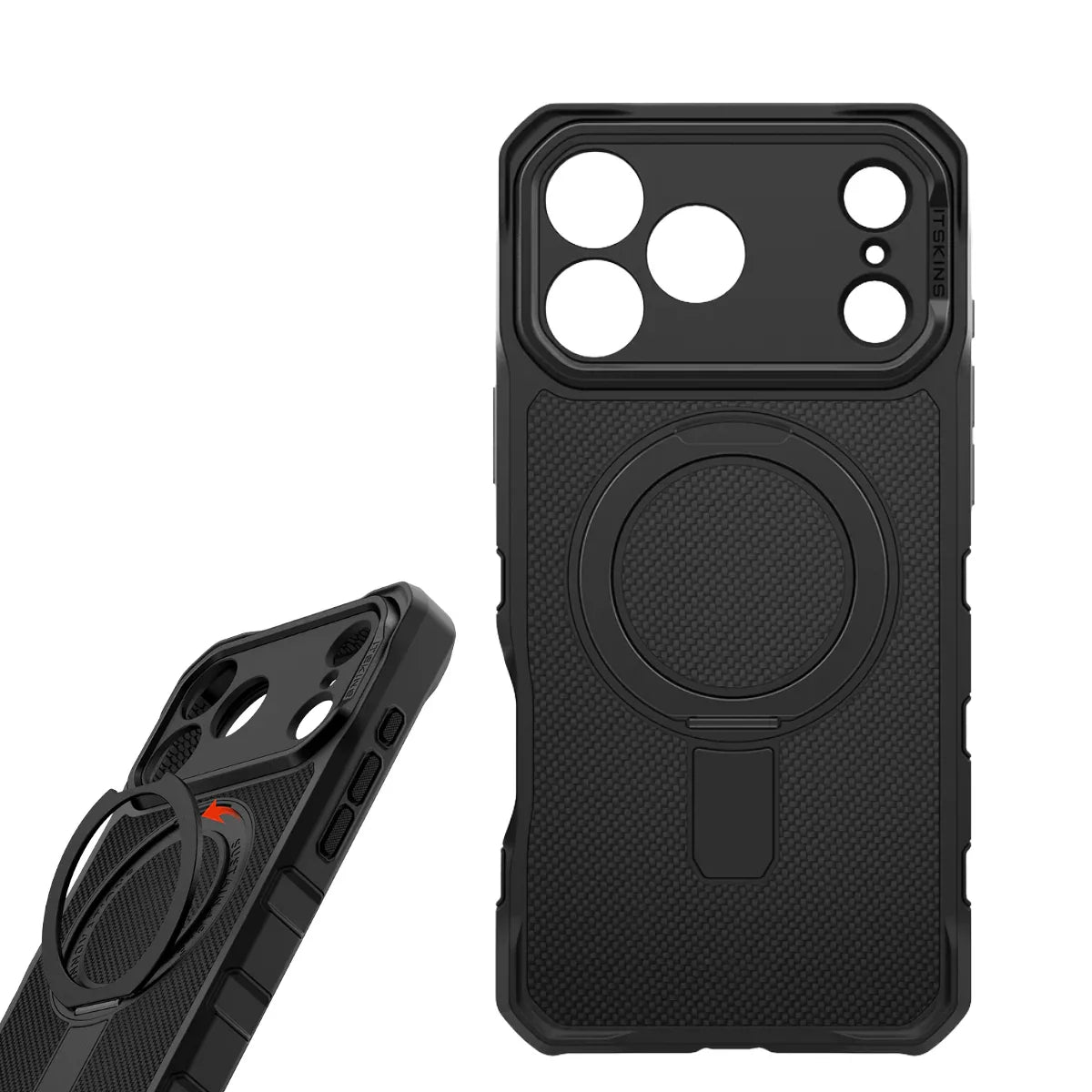 iPhone 17 Pro Max, Itskins Supreme Magsafe Stand Case, Black