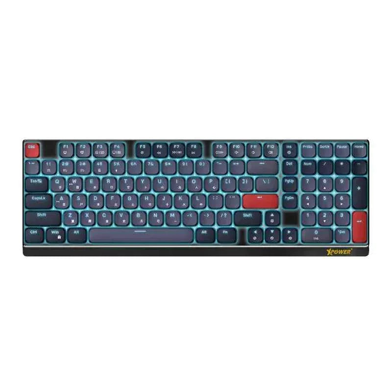 XPower Charon Wireless Low-Profile Mechanical Keyboard 98 Keys Tri-Mode