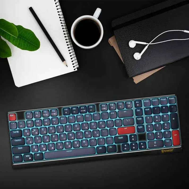 XPower Charon Wireless Low-Profile Mechanical Keyboard 98 Keys Tri-Mode