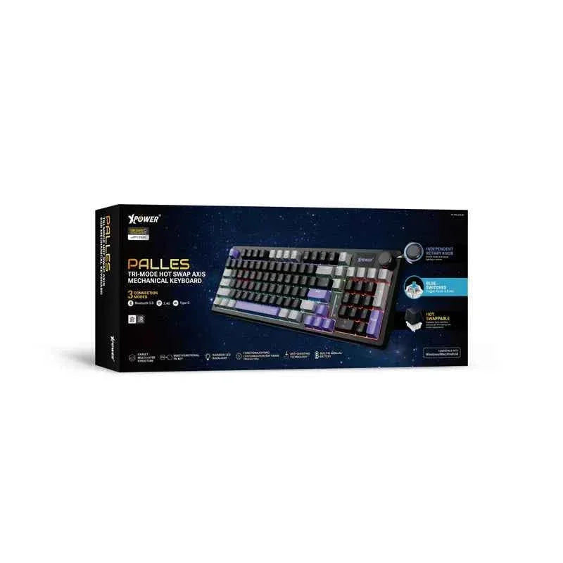 XPower Palles Tri-Mode Hot Swap Axis Mechanical Keyboard
