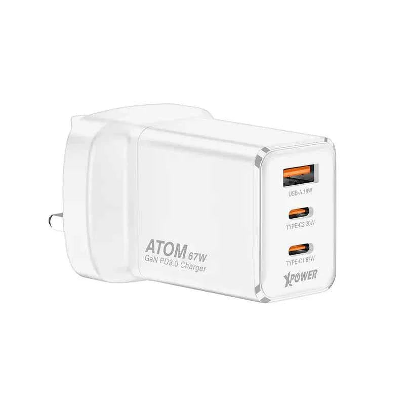 XPower Atom 67W Wall Charger - White