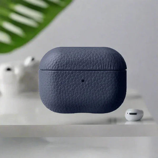 Airpods Pro Melkco Origin Paris Premium Leather Case - Dark Blue