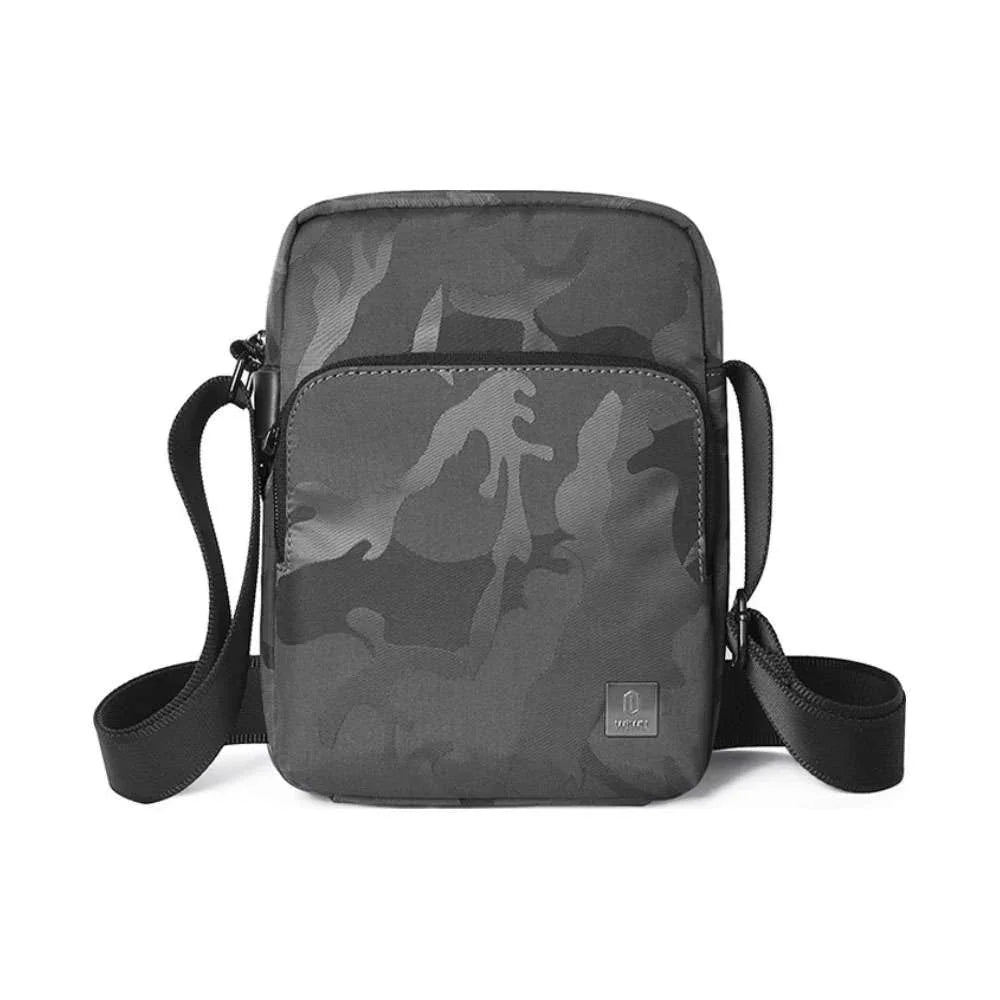 Wiwu Camou Crossbody Backpack With Charging Port - Black