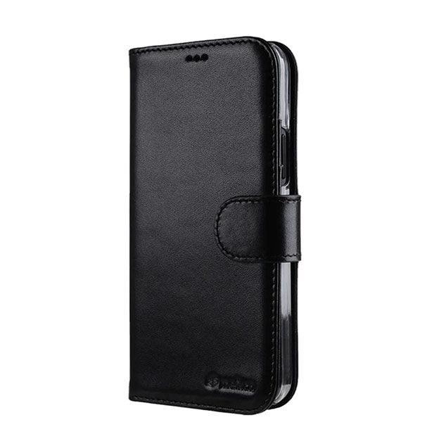 iPhone 13 Pro Melkco Premium Leather Book Cover - Black