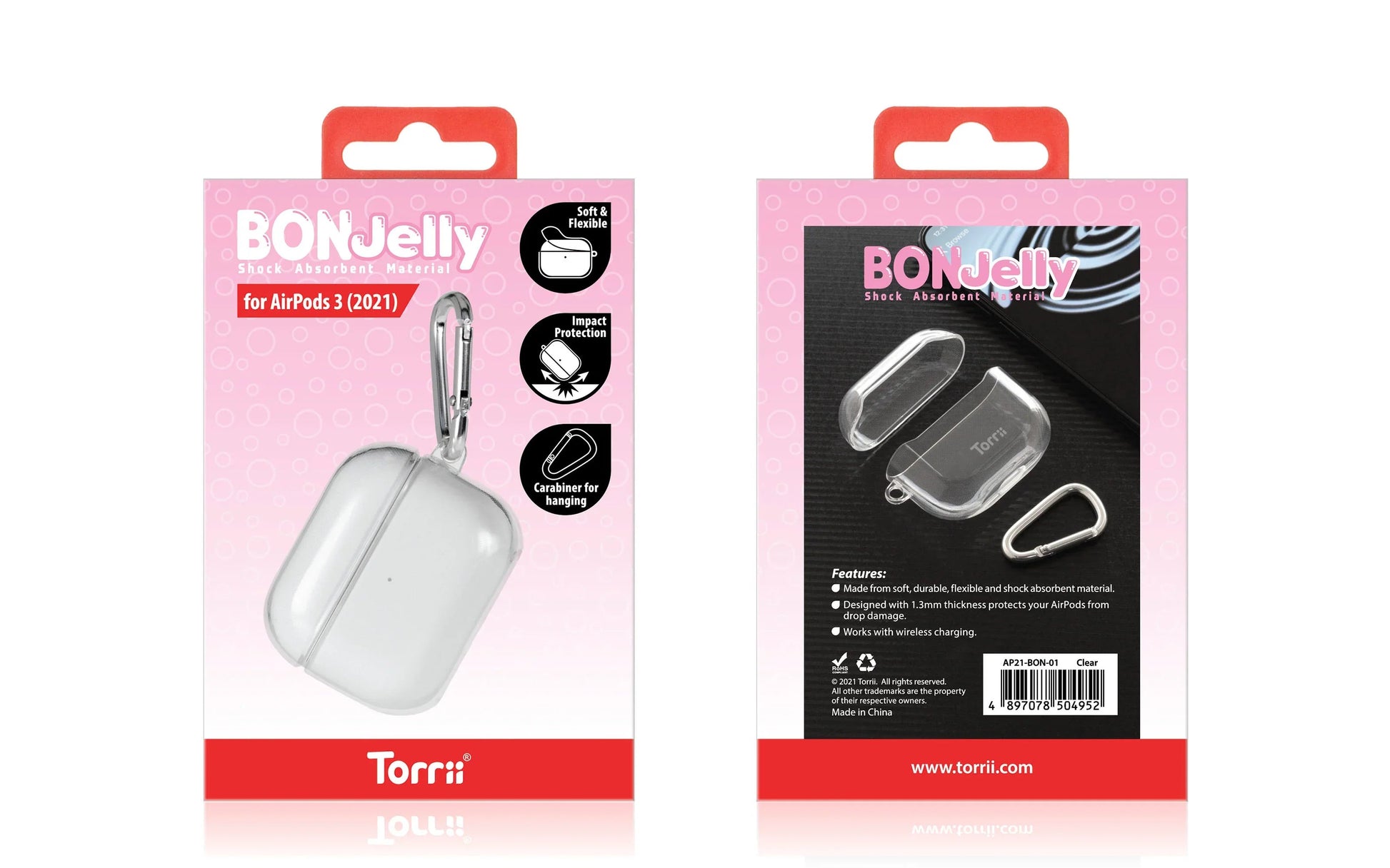 Airpod 3 Torrii Bonjelly Case - Clear