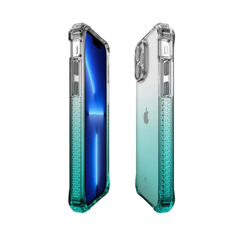 iPhone 13 Pro Max Itskins Hybrid Ombre Cover - Teal