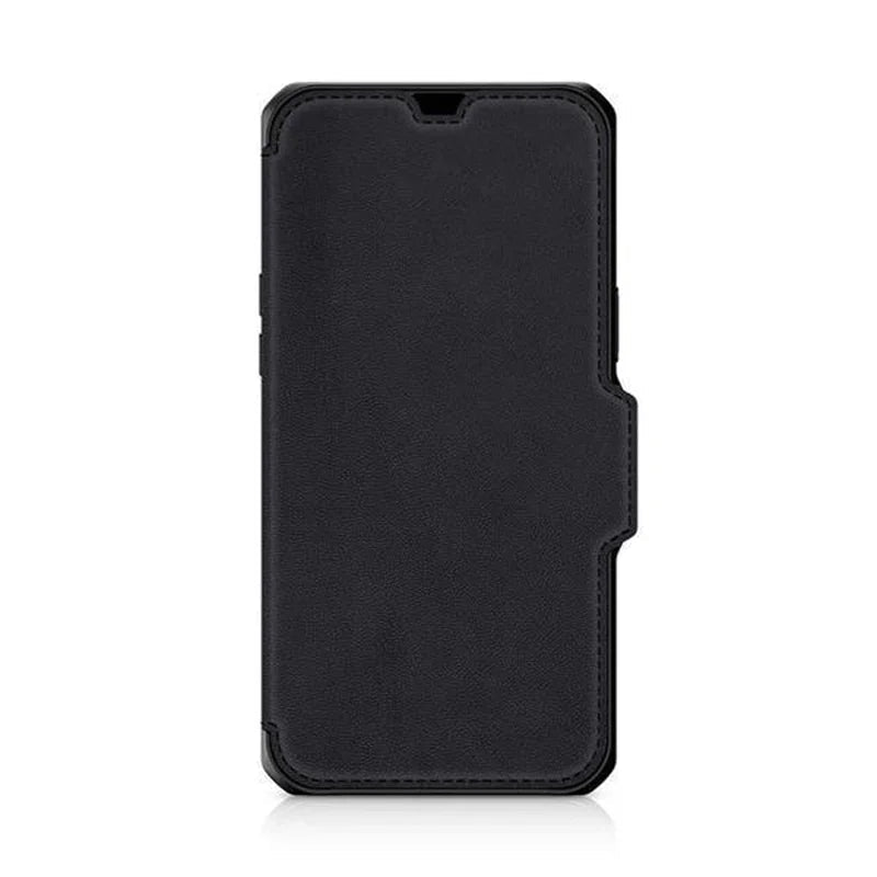 iPhone 13 Pro Max Itskins Hybrid Folio Leather Cover - Black
