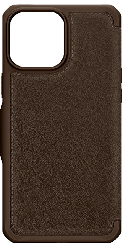 iPhone 13 Pro Max Itskins Hybrid Folio Leather Cover - Brown
