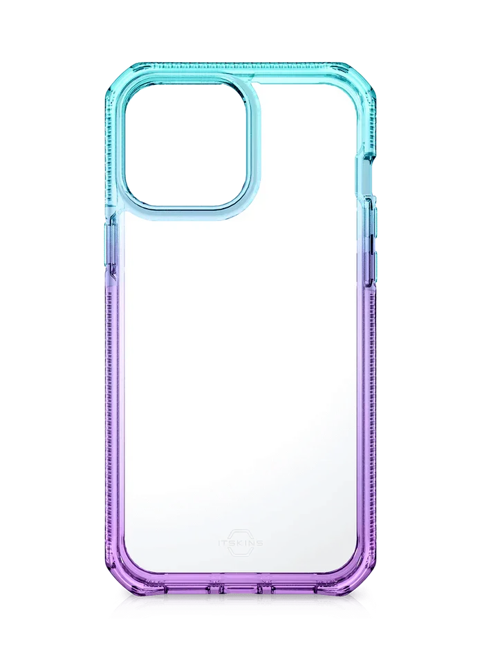 iPhone 13 Pro Max Itskins Supreme Prism Cover - Light Blue And Light Purple