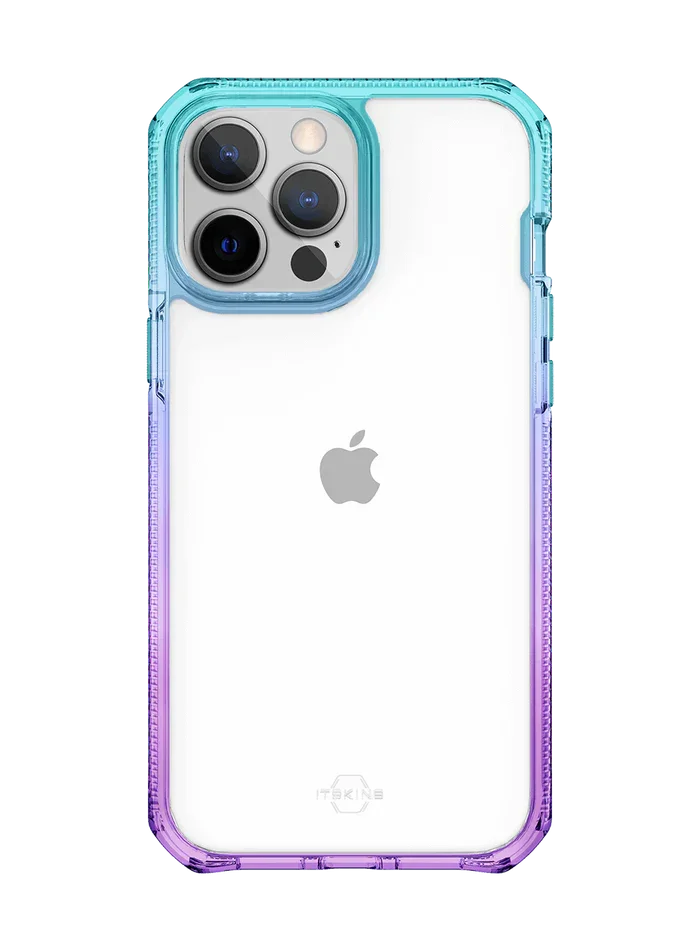 iPhone 13 Pro Max Itskins Supreme Prism Cover - Light Blue And Light Purple