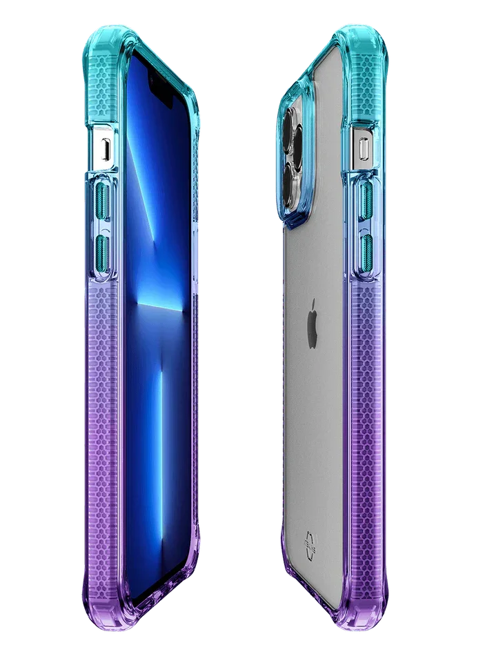 iPhone 13 Pro Max Itskins Supreme Prism Cover - Light Blue And Light Purple