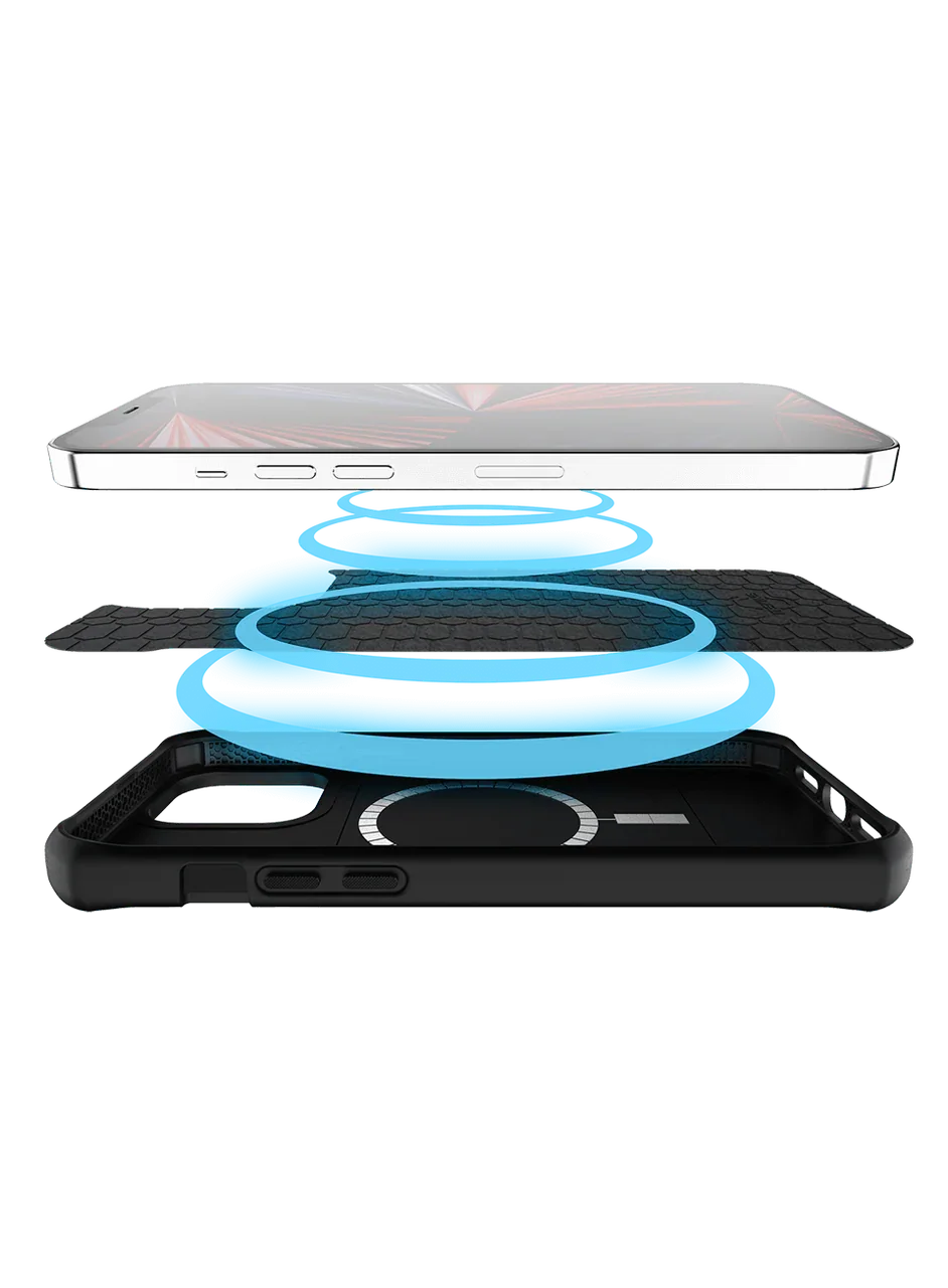 iPhone 13 Pro Itskins Hybrid Mag Carbon Cover - Black