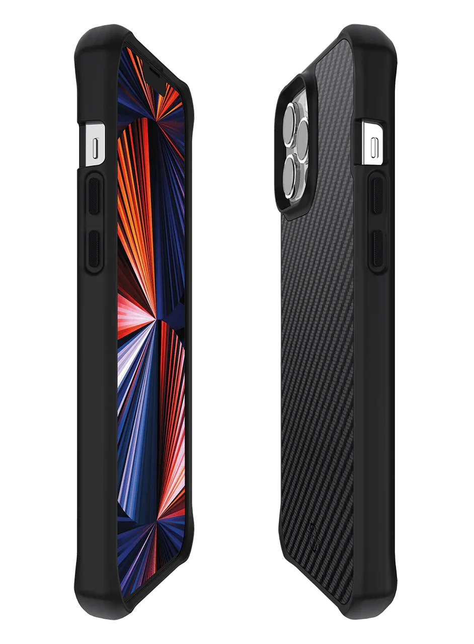 iPhone 13 Pro Itskins Hybrid Mag Carbon Cover - Black