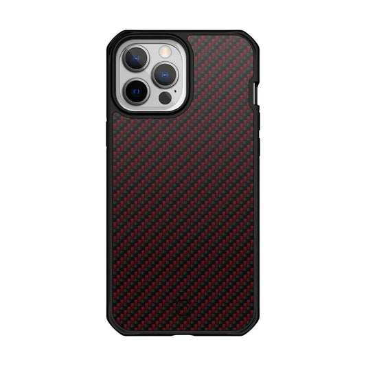 iPhone 13 Pro Itskins Hybrid Mag Carbon Cover - Red Carbon