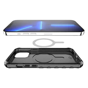 iPhone 13 Pro Itskins Supreme Magclear Cover - Graphite