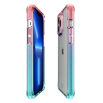 iPhone 13 Pro Itskins Supreme Prism Cover - Light Pink And Light Blue