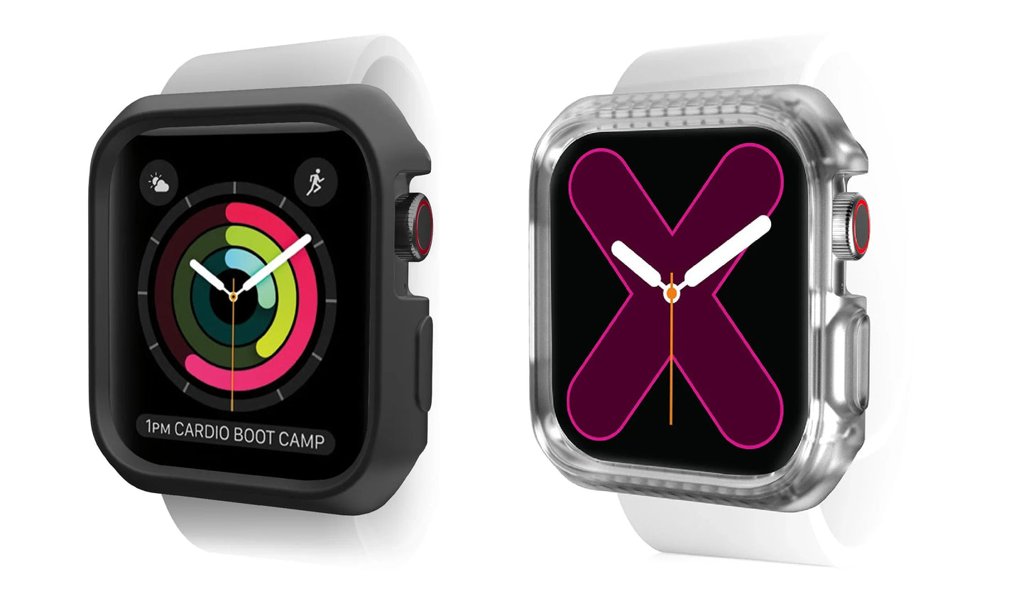 Apple Watch 40/41mm Itskins Spectrum Metal Case - Black + Clear 2 Pcs