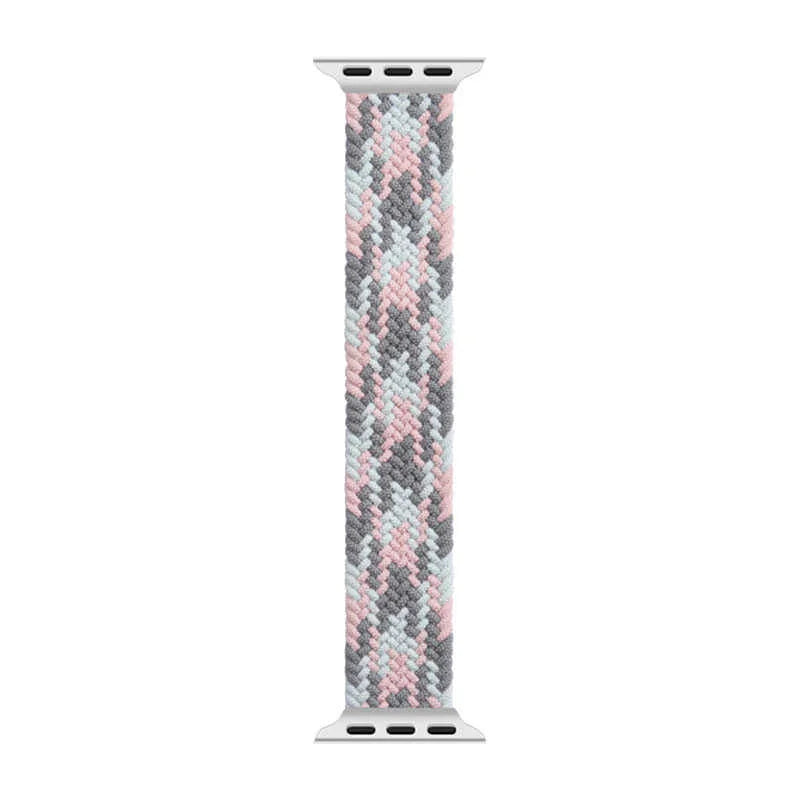 Wiwu Watch 49/46/45/44mm Braided Loop 155mm Belt - Grey+Pink+Blue