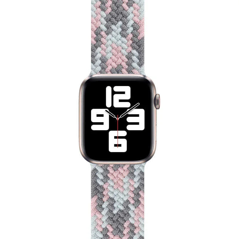 Wiwu Watch 49/46/45/44mm Braided Loop 155mm Belt - Grey+Pink+Blue