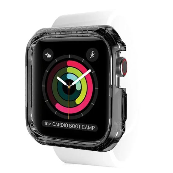 Apple Watch 44/45mm Itskins Spectrum Clear Case - Smoke + Clear 2 Pcs