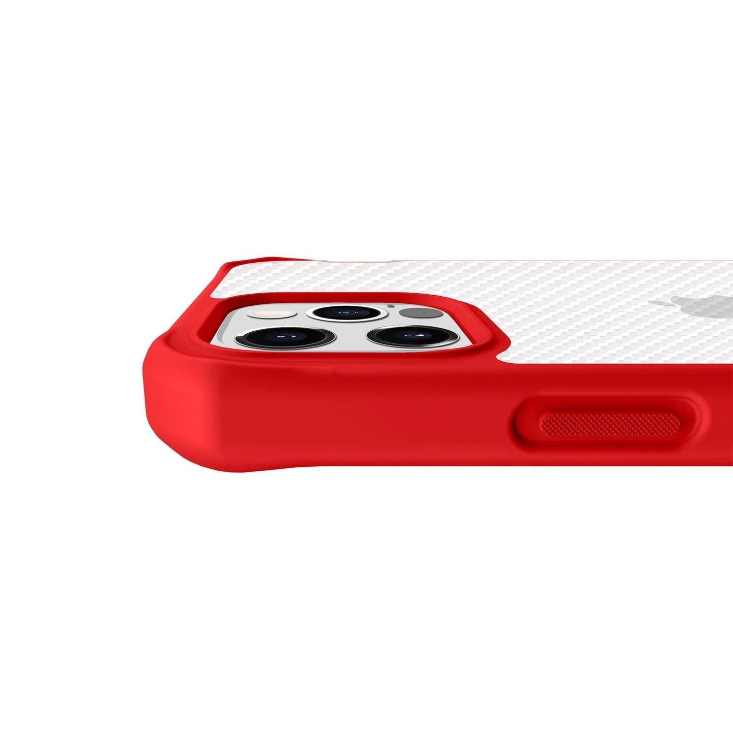 Itskins Hybrid Tek iPhone 12 Pro Max Case - Red And Transparent