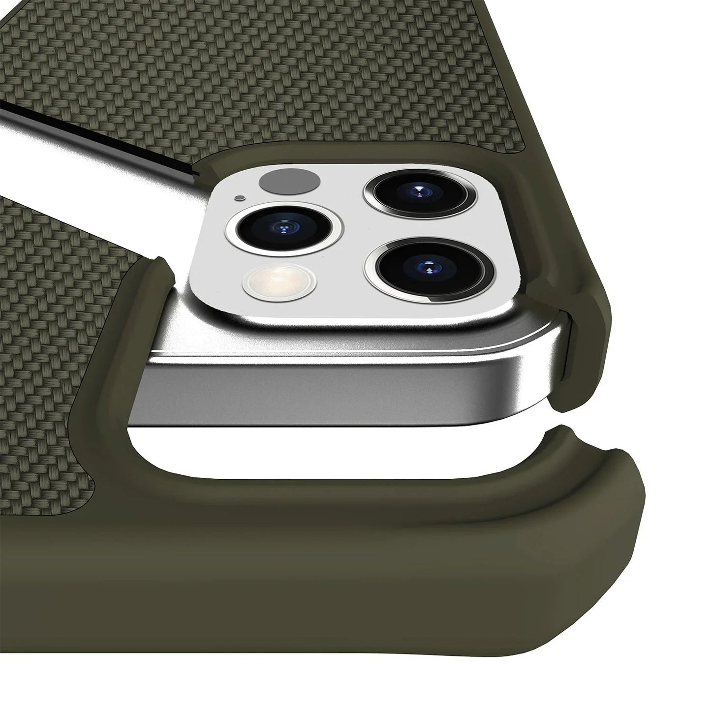 iPhone 12 Pro Max Itskins Hybrid Ballistic Magsafe Case -Kaki