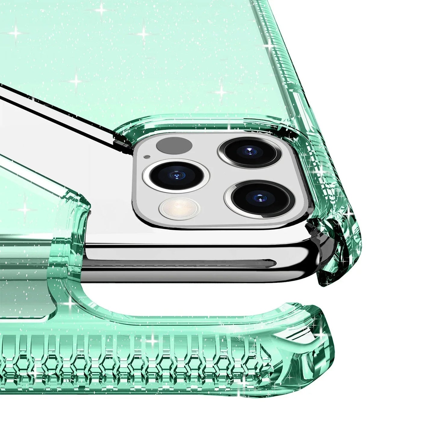 iPhone 12 Pro Max Itskins Hybrid Spark Cover - Tiffany Green