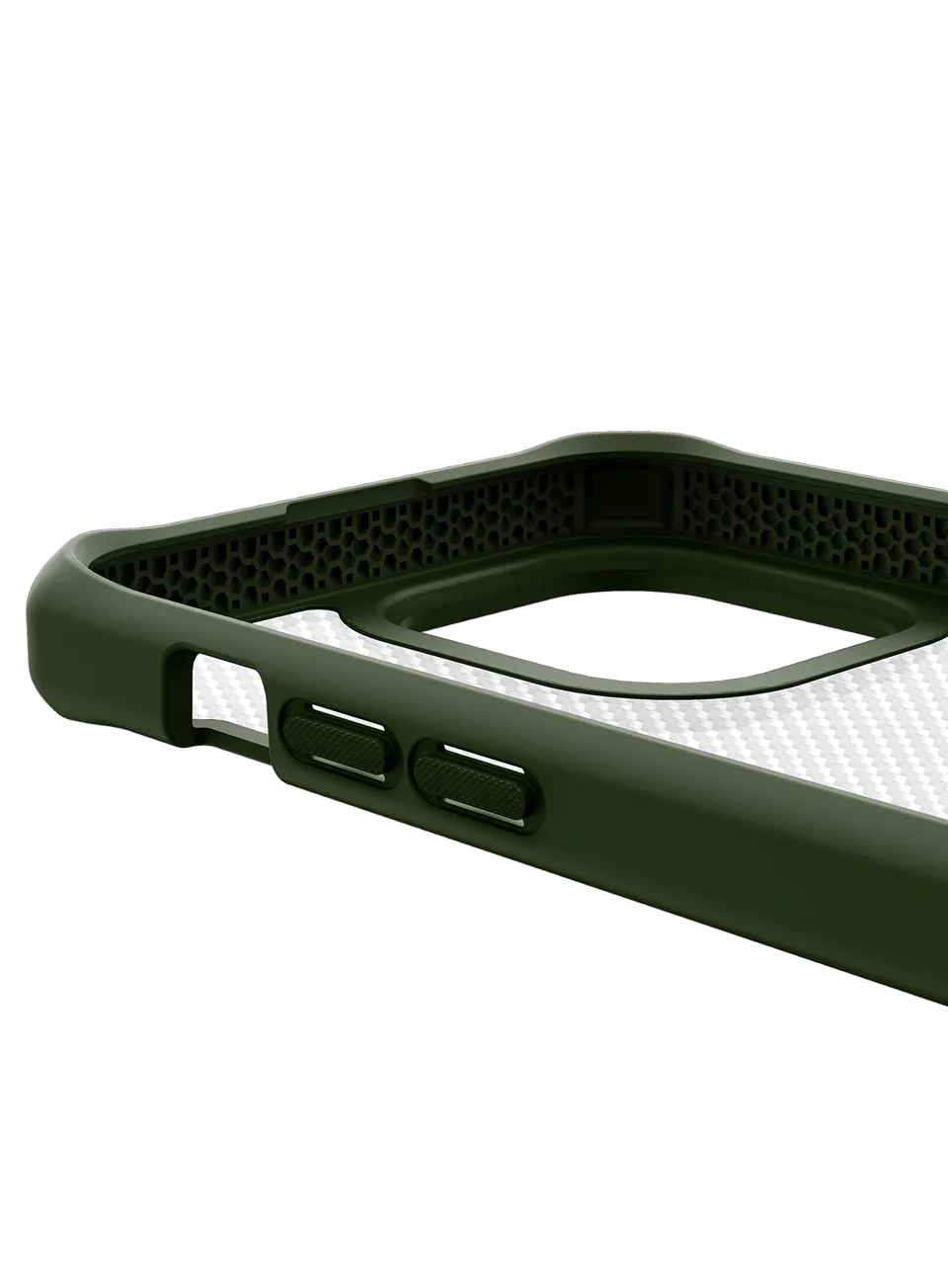 iPhone 14 Pro Itskins Hybrid Tek Case - Olive Green