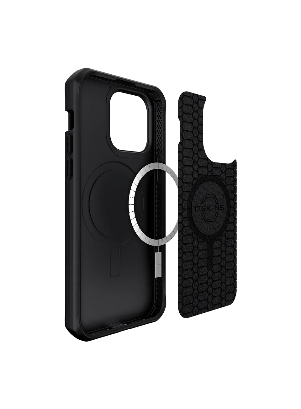 iPhone 14 Pro Itskins Ballistic Carbon Magsafe Case - Black