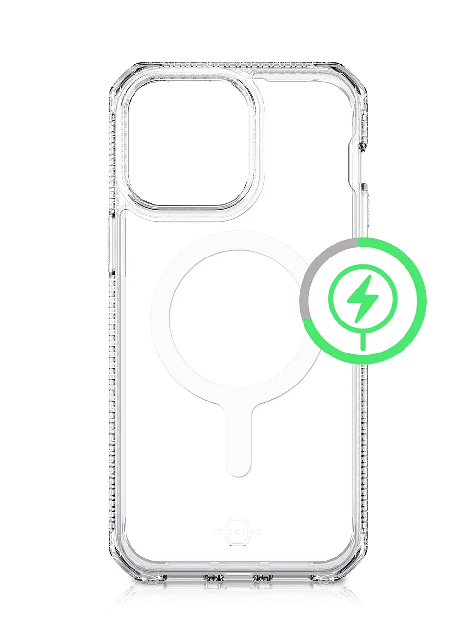 iPhone 14 Pro Itskins Hybrid Clear Magsafe Case - Transparent