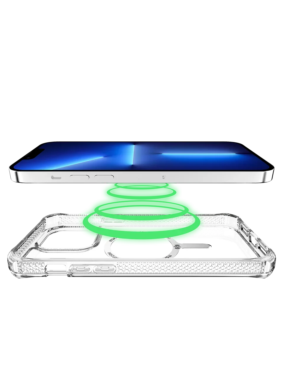 iPhone 14 Pro Itskins Hybrid Clear Magsafe Case - Transparent