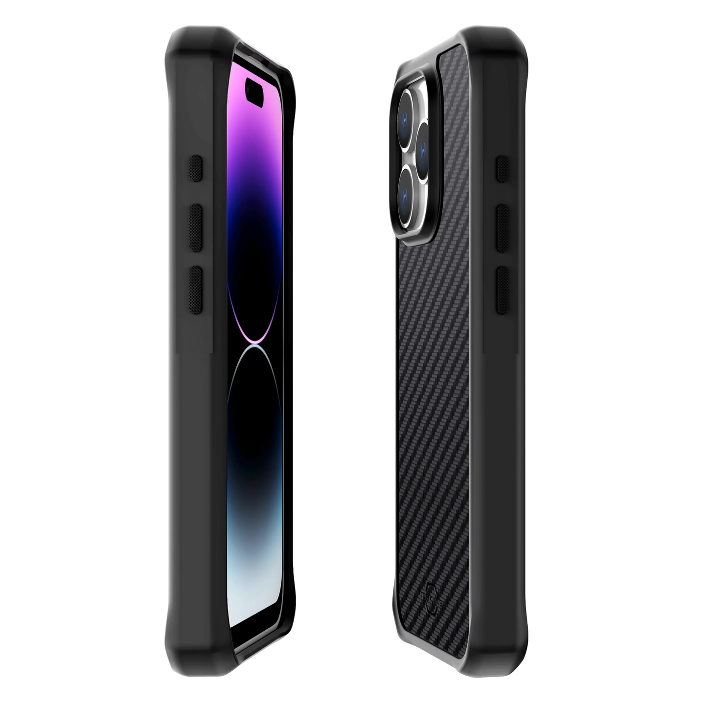 iPhone 15 Pro Max Itskins Ballistic Carbon Magsafe Case - Black