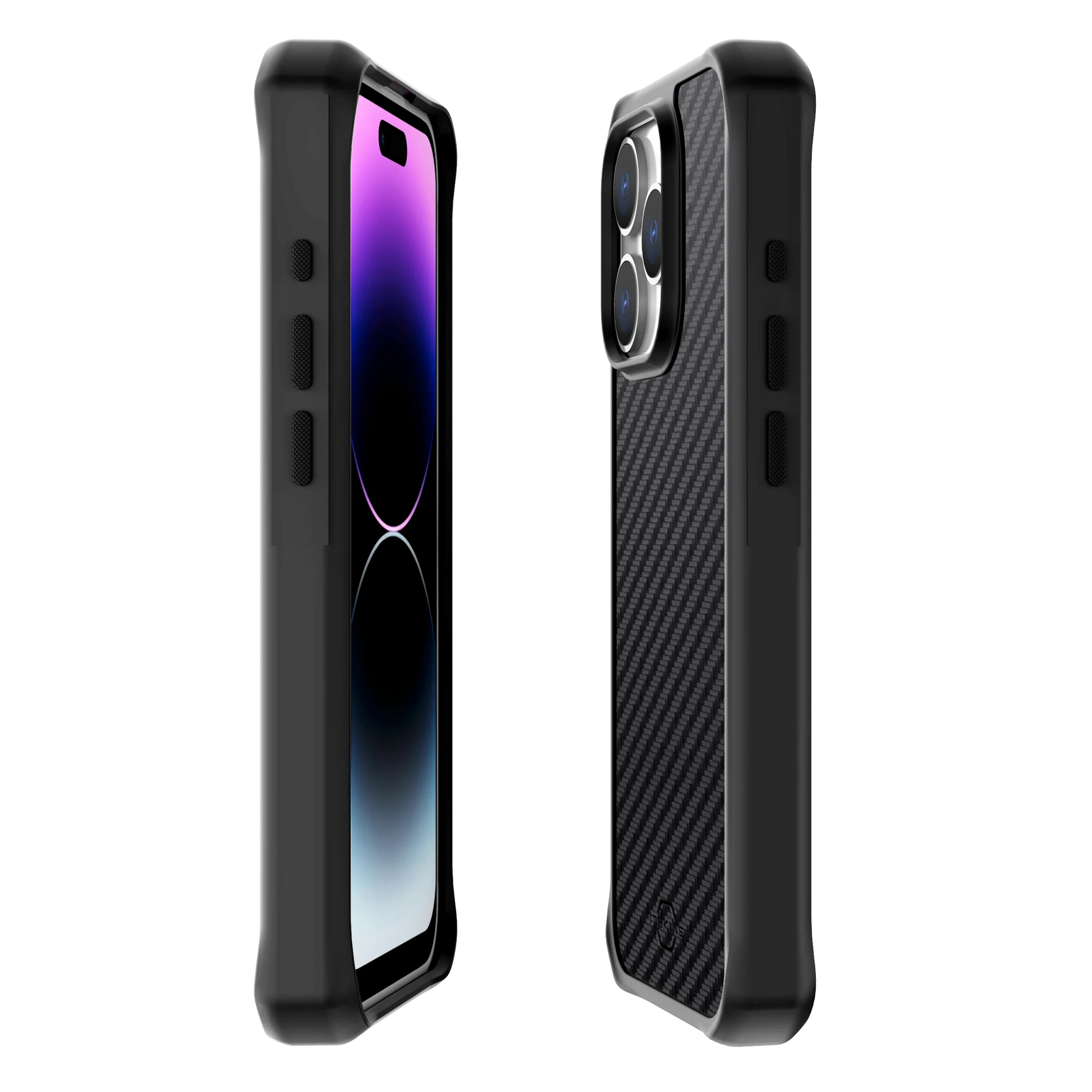 iPhone 15 Pro Max Itskins Ballistic Carbon Magsafe Case - Black