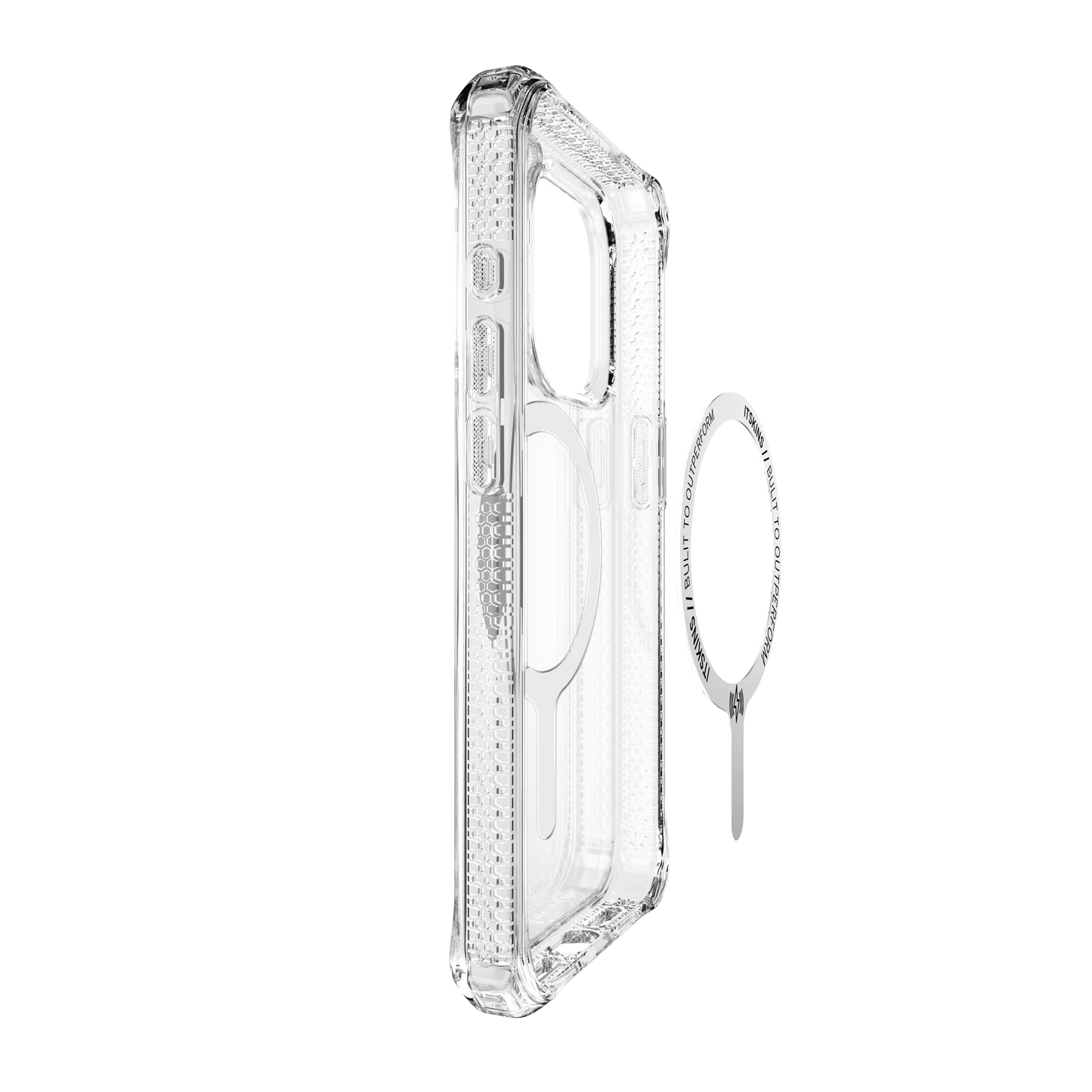 iPhone 15 Pro Max Itskins Hybrid Clear Magsafe Case - Transparent