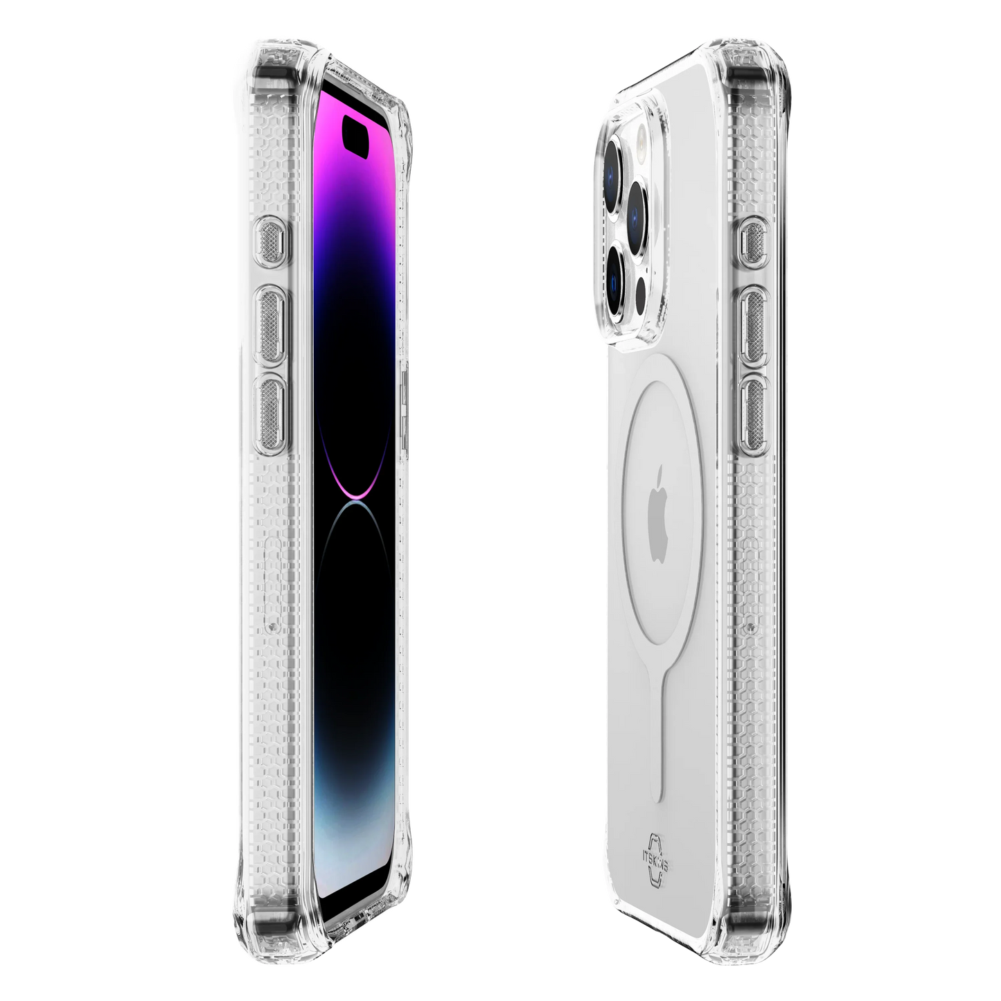 iPhone 15 Pro Max Itskins Hybrid Clear Magsafe Case - Transparent
