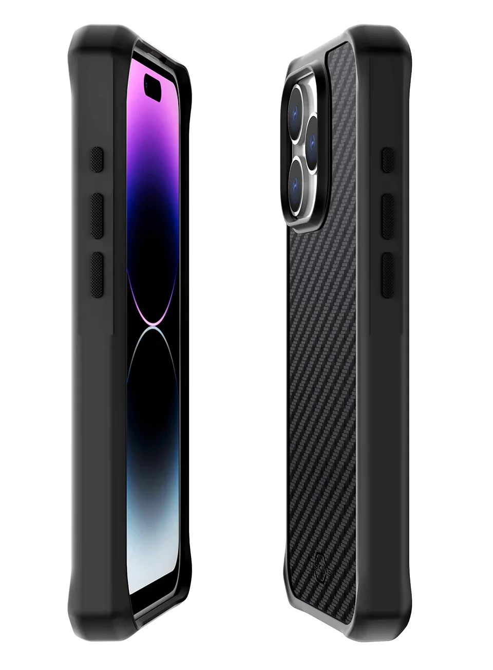 iPhone 15 Pro Itskins Ballistic Carbon Magsafe Case - Black