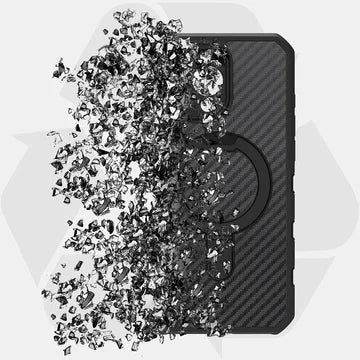 iPhone 16 Pro Max Itskins Force Carbon Magsafe With Stand - Black