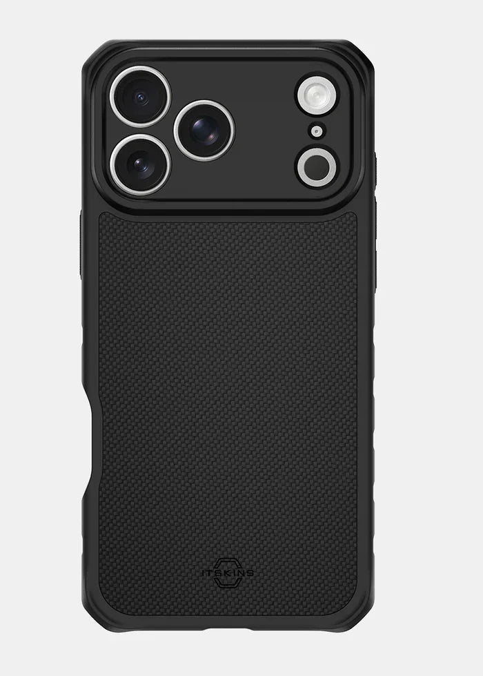iPhone 17 Pro, Itskins Hybrid Nylon Magsafe Case, Black