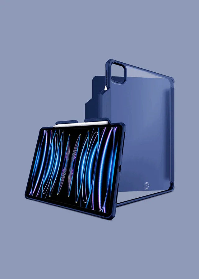 Itskins Hybrid Solid Folio Case iPad Pro 11 (1st, 2nd, 3rd & 4th Gen.) - Navy Blue