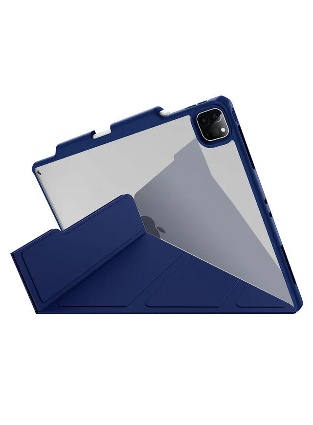 Itskins Hybrid Solid Folio Case iPad Pro 12.9 (5th & 6th Gen.) - Navy Blue
