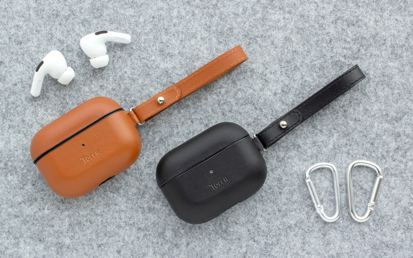 Airpod Pro Torrii Luxcraft Leather Case - Black